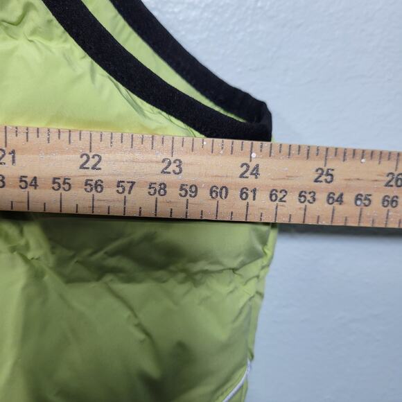 Ulla Popken Women's Hooded Neon Green Puffer Vest Size 20-22 3226-1Clo3 - Picture 6 of 8